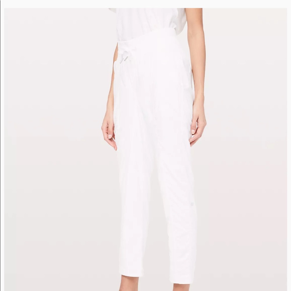 Lululemon Off White Drawstring Pants